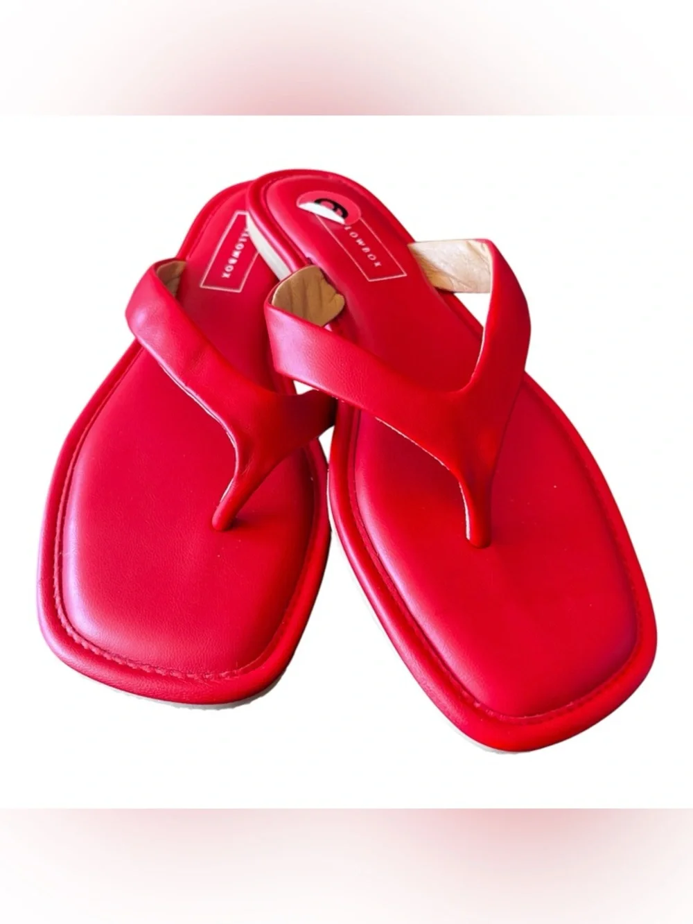 Yellow Box Red  Thong Sandals - Women Size 6 NWOB - Picture 2 of 9